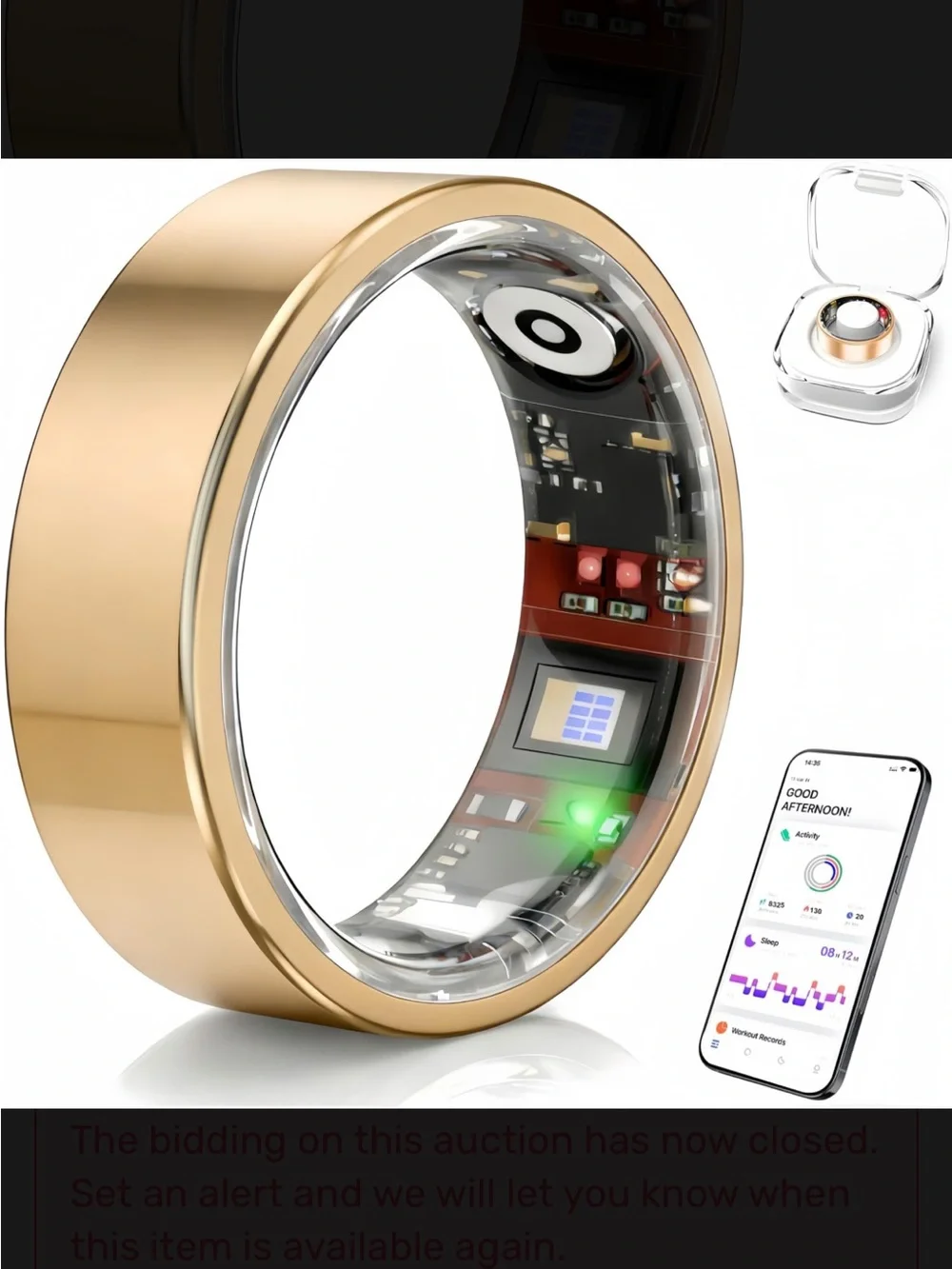 Rose Gold Smart Health Ring – Activity & Sleep Tracker